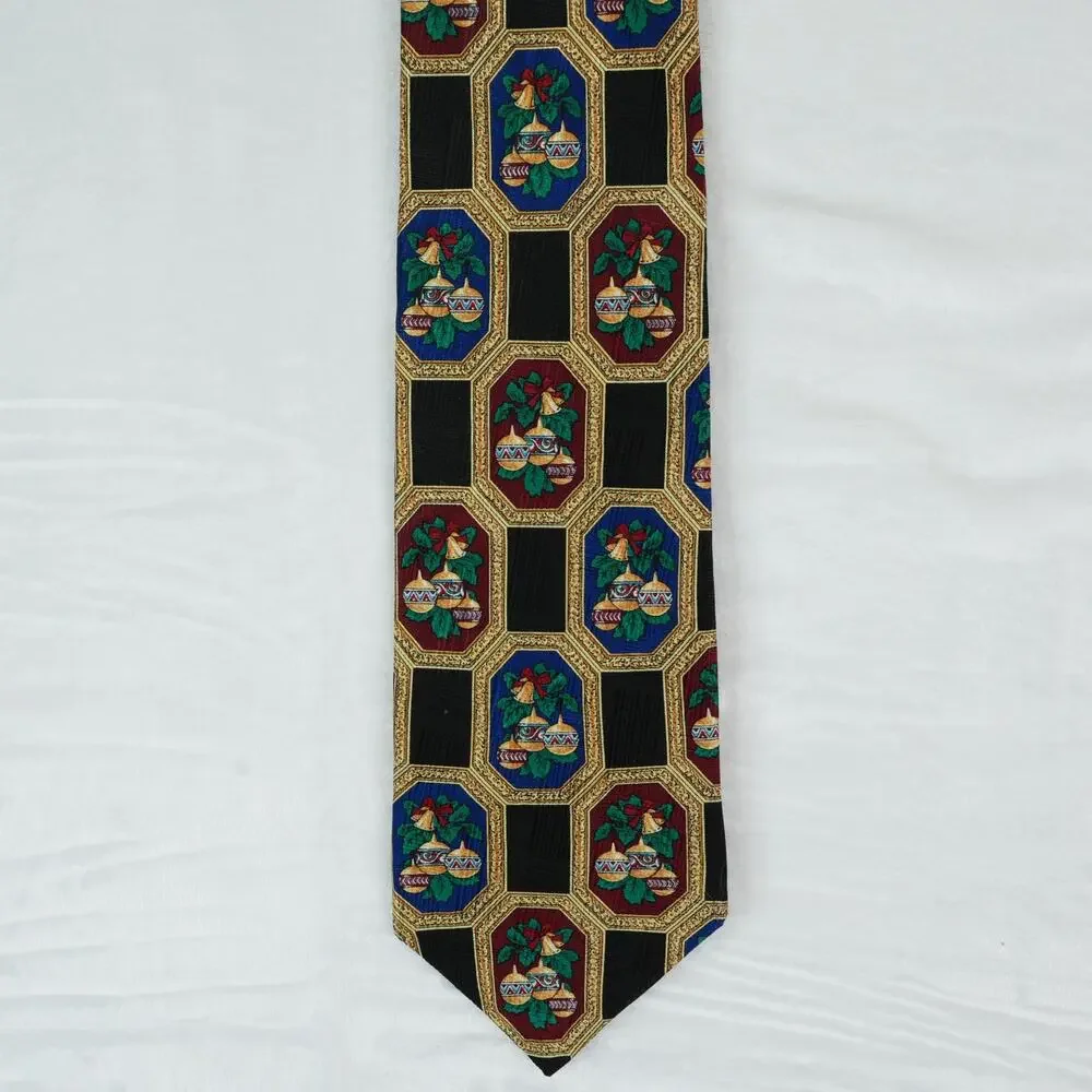 Vintage Hallmark Christmas Neck Tie Yule Tie Greetings 4